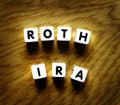 Roth IRA for Retirement Planning and Savings Royalty Free Stock Photo