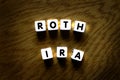 Roth IRA for Retirement Planning and Savings Royalty Free Stock Photo