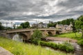 Rothbury Town and bridge Royalty Free Stock Photo