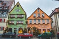 The KÃÂ¤the Wohlfahrt Christmas market in Rothenburg ob der Tauber in Bavaria, Germany Royalty Free Stock Photo