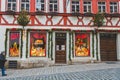 Kaethe Wohlfahrt toy store in the Old Town of Rothenburg ob der Tauber, Germany Royalty Free Stock Photo