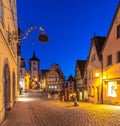 Rothenburg in Germany at night