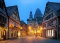 Rothenburg ob der Tauber at christmas time Royalty Free Stock Photo