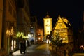 Rothenburg ob der Tauber, Germany, at Christmas Royalty Free Stock Photo