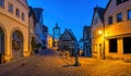 Rothenburg ob der Tauber Germany, night at Plonlei