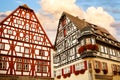 Rothenburg ob der Tauber is one of the most beautiful and romantic villages in Europe, Franconia region of Bavaria, Germany. Royalty Free Stock Photo