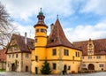 Rothenburg ob der Tauber with traditional German houses, Bavaria