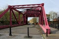 Scherzer Bascule Swing Bridge. Rotherhithe. London.UK Royalty Free Stock Photo