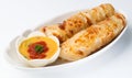 Roti canai asian food south indian fried bread Royalty Free Stock Photo