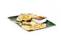 Roti canai with curry Royalty Free Stock Photo