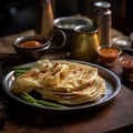 Roti Canai. Popular Dish of Malaysia