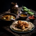 Roti Canai. Popular Dish of Malaysia