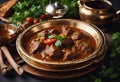 Roti gosht served mutton indian Wheat known curry selective lamb shank focus also khoor paya