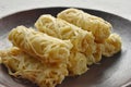 Roti Jala or lace pancake is Malaysian traditional food Royalty Free Stock Photo