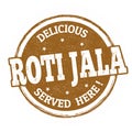 Roti jala sign or stamp Royalty Free Stock Photo