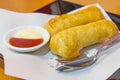 Roti roll with Cheese stuff Royalty Free Stock Photo