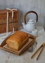 Roti sisir or Homemade Sweet Soft Pull Over Bread. Royalty Free Stock Photo