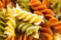 Rotini pasta closeup