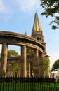 Rotonda de los Jalisciences Ilustres and Cathedral in historic center in Guadalajara, Jalisco, Mexico Royalty Free Stock Photo