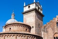 Rotonda di san lorenzo and Clock Tower in Mantua