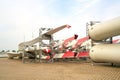 Rotor blades for wind turbines of the Enercon group at a storage yard