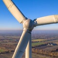 Rotor and Nacelle of Wind Turbine square Royalty Free Stock Photo