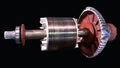 Rotor shaft and bearing for electric motor , Overhaul motor and change new bearing for electric motor on service shop