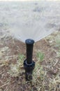 Rotor Sprinkler in action Royalty Free Stock Photo