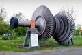Rotor of a steam turbine Royalty Free Stock Photo