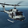 Rotorcraft majesty, capturing the beauty of the uh-1 helicopter