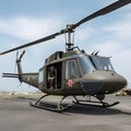 Rotorcraft majesty, capturing the beauty of the uh-1 helicopter