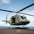 Rotorcraft majesty, capturing the beauty of the uh-1 helicopter