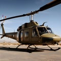 Rotorcraft majesty, capturing the beauty of the uh-1 helicopter