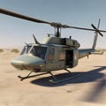 Rotorcraft majesty, capturing the beauty of the uh-1 helicopter