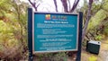 Wai-O-Tapu Thermal Wonderland Craters trail sign, Rotorua, New Zealand