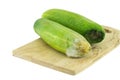 Rotten cucumber isolated on the white Royalty Free Stock Photo
