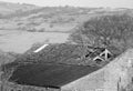 Rotten farmhouse abandoned roof broken Royalty Free Stock Photo