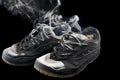 Rotten old sneakers Royalty Free Stock Photo