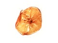 Rotten orange fruit isolated white background Royalty Free Stock Photo