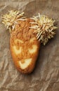 Rotten potato with angry face Royalty Free Stock Photo