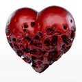 Rotten, sick Heart Royalty Free Stock Photo