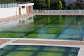 Rotten swimming pool water has been green Royalty Free Stock Photo