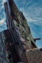 Rotten timber Old Boat Royalty Free Stock Photo
