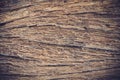 Rotten wood with lines broken pattern, weathered cracked vignette grunge texture Royalty Free Stock Photo