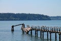 Rotten Wooden Pier Royalty Free Stock Photo