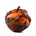 Decomposing Rotten Peach Unhealthy Eating Concept in Spoiled Fruit, Mold Growth, Generative Ai Royalty Free Stock Photo