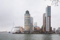 Rotterdam city cityscape with Erasmus bridge