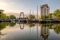 Rotterdam city cityscape skyline with, Oude Haven, Netherlands.