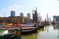 Rotterdam city harbour boats - Netherlands