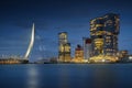 Rotterdam city skyline cityscape, Netherlands Royalty Free Stock Photo